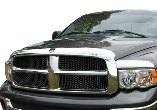 Stampede Chrome VP Series 3-pc Front Deflectors 02-05 Dodge Ram